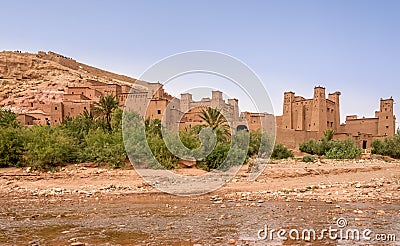 View at the Kasbah Ait Benhaddou - Morocco Stock Photo