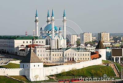View of Kazan Kremlin Stock Photo
