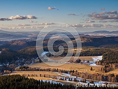 View of the Klo‚odzko Valley. Stock Photo