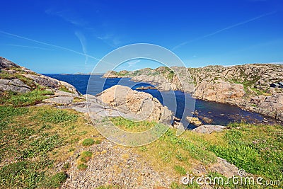 View of the Knarvika Inlet Stock Photo