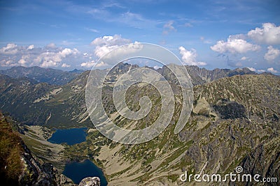 View from Koprovsky peak in High Tatras National park, Slovakia Stock Photo