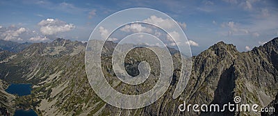 View from Koprovsky peak in High Tatras National park, Slovakia Stock Photo