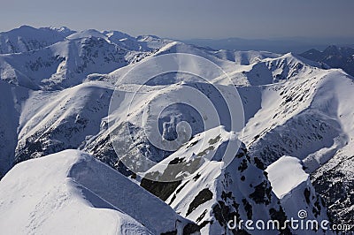 View from Koprovsky stit mountain Stock Photo