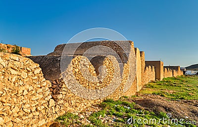 View of Ksar Ouled Boubaker in Tunisia Stock Photo