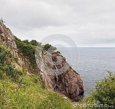 View from Kullaberg a rocky peninsula and a nature reserv in south sweden. Stock Photo