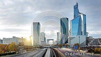 La defense district in Paris , France Editorial Stock Photo