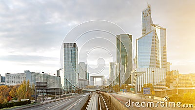 La defense district in Paris , France Editorial Stock Photo