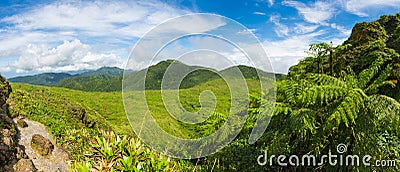View from La Soufriere Stock Photo