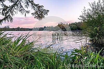 View of The Lake Eske in Donegal, Ireland Stock Photo