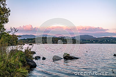 View of The Lake Eske in Donegal, Ireland Stock Photo