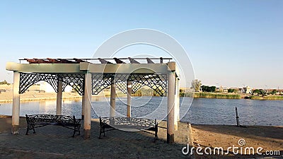 Beautiful view of small lake in a nice day Stock Photo