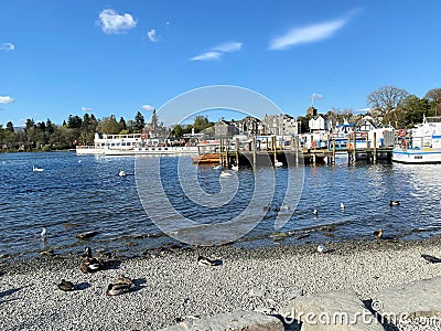 A view of Lake Windermere Editorial Stock Photo