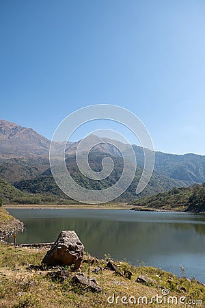 View of the lakes in the Potrero de Yala Provincial Park in Jujuy, Argentina Stock Photo