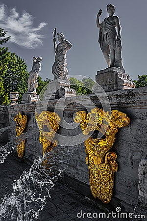 Landmarks Petergof, Russia Editorial Stock Photo