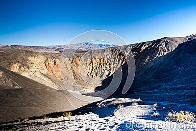 Ubehebe Crater in Death Valley California Stock Photo