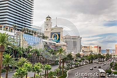 View from Las Vegas Boulevard Editorial Stock Photo