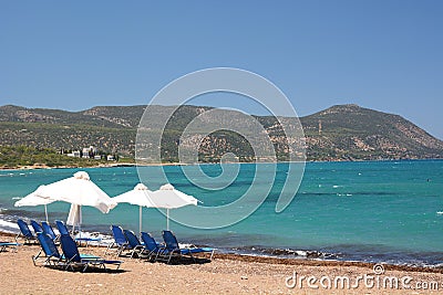 View of Latchi beach. Polis municipality. Cyprus Stock Photo