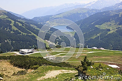 View from the Latschenalm, Austria Stock Photo