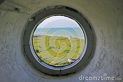 View from the lighthouse in Hirtshals, Denmark. Stock Photo