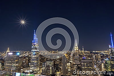 NYC from the Top of the Rock 3 Editorial Stock Photo