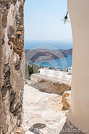 View of Livadi in Serifos, Cyclades, Greece Stock Photo