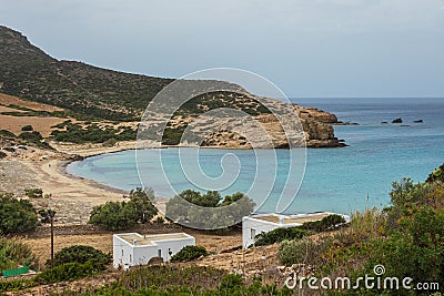 Livadia Beach, Aegean Coast on Antiparos island, Greece Stock Photo