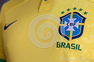 View of the Logo of Brasil National Football Team Editorial Stock Photo