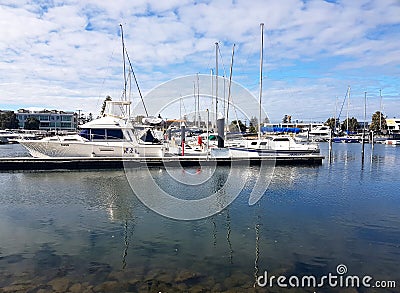 Glenelg Marina View Editorial Stock Photo