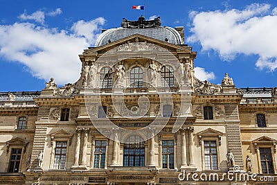 View of the Louvre museum world Editorial Stock Photo