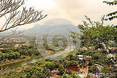 The view of Luang Prabang (Laos) Stock Photo