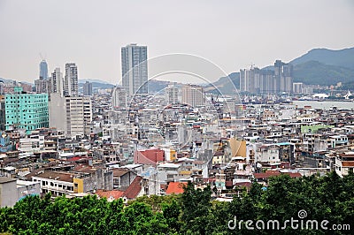 View of Macao city Stock Photo