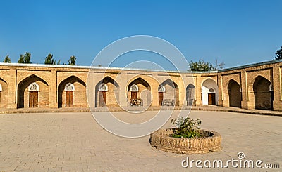 View of Madrasa Kuhna near Hisor Fortress, Tajikistan Stock Photo
