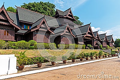 View of The Malacca Sultanate palace Museum Editorial Stock Photo