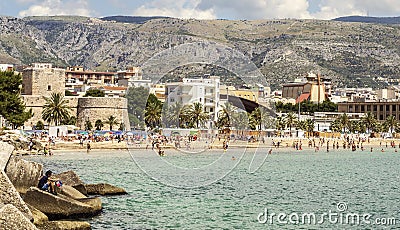 A view of Manfredonia beach Editorial Stock Photo