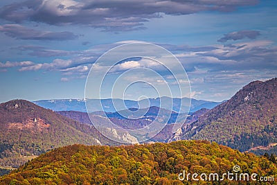 A view of the Manin Gorge in the area of the Sulov Mountains Stock Photo