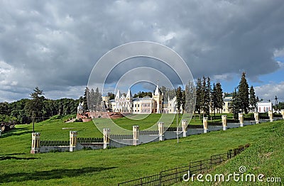 View of the manor house in the estate of Baron von Derviz in Kyritz Stock Photo