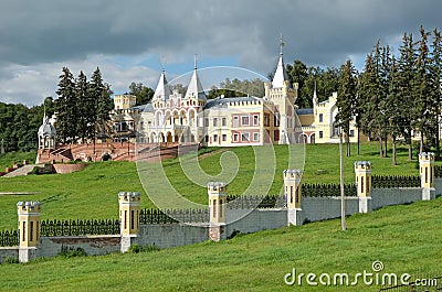 View of the manor house in the estate of Baron von Derviz in Kyritz Stock Photo