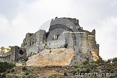 Margat (Al-marqab) Castle Stock Photo