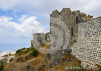 Margat (Al-marqab) Castle Stock Photo