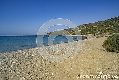 View of Mari Pintau beach Stock Photo