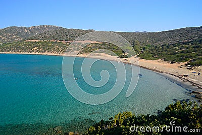 View of Mari Pintau beach Stock Photo