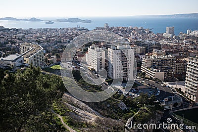 View of Marseilles, France Editorial Stock Photo