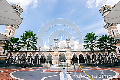 View of Masjid Jamek Sultan Adul Samad Mosque since 1907 in Malaysia Stock Photo