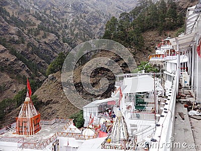 View of Mata Vaishno Devi Temple, Katra Editorial Stock Photo