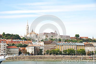Matthias` church and Fisheman`s bastion in Budapest Stock Photo