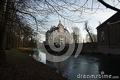 View of mediaeval castle Soelen in the evening Stock Photo