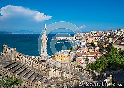 View of medieval town of Gaeta, Lazio, Italy Stock Photo