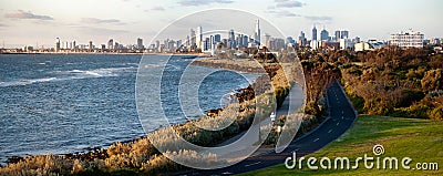 View Melbourne city - Victoria - Australia Stock Photo