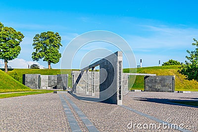 View of a memorial of the Kastellet citadel in Copenhagen, Denmark Editorial Stock Photo