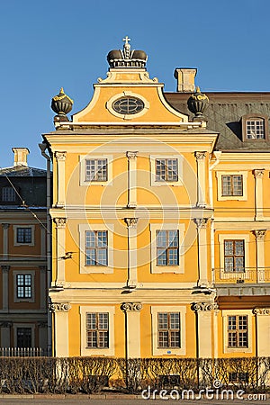 View at the Menshikov Palace in St. Petersburg Stock Photo